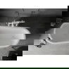 Mexen Retro voľne stojaca vaňa 150 x 73 cm, biela/čierna, biele nožičky - 53251507375-20