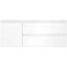 Mexen Orio kúpeľňová skrinka 120 cm s umývadlom Otis pravým, 2S, 1D, biela lesk - 91A13-12047-3-BBFFF00-W18P00