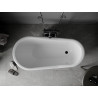 Mexen Retro voľne stojaca vaňa 150 x 73 cm, biela/čierna, čierne nohy - 53251507375-70