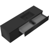Mexen Orio kúpeľňová skrinka 160 cm s umývadlom Otis pravým, 2S, 1D, čierna matná - 91A13-16047-3-BBFFF71-W18P71