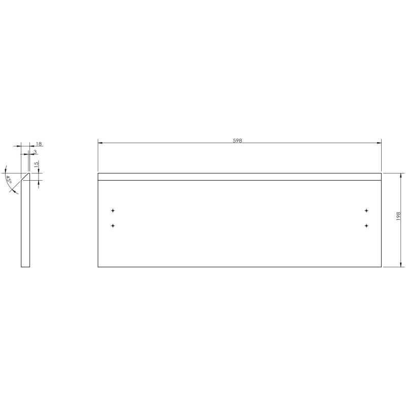 Mexen Rivel kúpeľňová skrinka 90 cm s umývadlom Otis ľavá, 2S, 1D, ryhovaná, grafit mat/biela mat - 91A23-09047-3-BBFFF66-W18L01