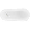 Mexen Retro voľne stojaca vaňa 170 x 75 cm, biela, zlaté nohy - 53251707500-50