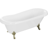 Mexen Retro voľne stojaca vaňa 170 x 75 cm, biela, zlaté nohy - 53251707500-50
