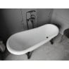 Mexen Retro voľne stojaca vaňa 170 x 75 cm, biela, čierne nohy - 53251707500-70