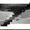 Mexen Retro voľne stojaca vaňa 170 x 75 cm, biela/čierna, chromové nožičky - 53251707575-00