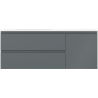 Mexen Orio kúpeľňová skrinka 120 cm s umývadlom Vela ľavá, 2S, 1D, grafit mat/biela mat - 91A13-12047-3-BBFFF66-W23L01