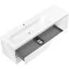 Mexen Orio kúpeľňová skrinka 160 cm s umývadlom Vela ľavou, 2S, 1D, biela lesk - 91A13-16047-3-BBFFF00-W23L00