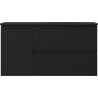 Mexen Orio kúpeľňová skrinka 90 cm s pravým umývadlom Vela, 2S, 1D, čierna matná - 91A13-09047-3-BBFFF71-W23P71