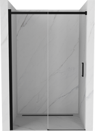 Mexen Omega posuvné sprchové dvere 140 cm, priehľadné, čierne - 825-140-000-70-00