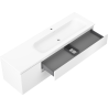 Mexen Orio kúpeľňová skrinka 160 cm s umývadlom Vela pravým, 2S, 1D, biela matná - 91A13-16047-3-BBFFFF01-W23P01