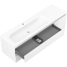 Mexen Rivel kúpeľňová skrinka 160 cm s umývadlom Vela ľavá, 2S, 1D, ryhovaná, biela matná - 91A23-16047-3-BBFFF01-W23L01