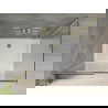 Mexen Omega sprchovací kút posuvný 130 x 80 cm, transparentný, zlatý + sprchová vanička Flat - 825-130-080-50-00-4010