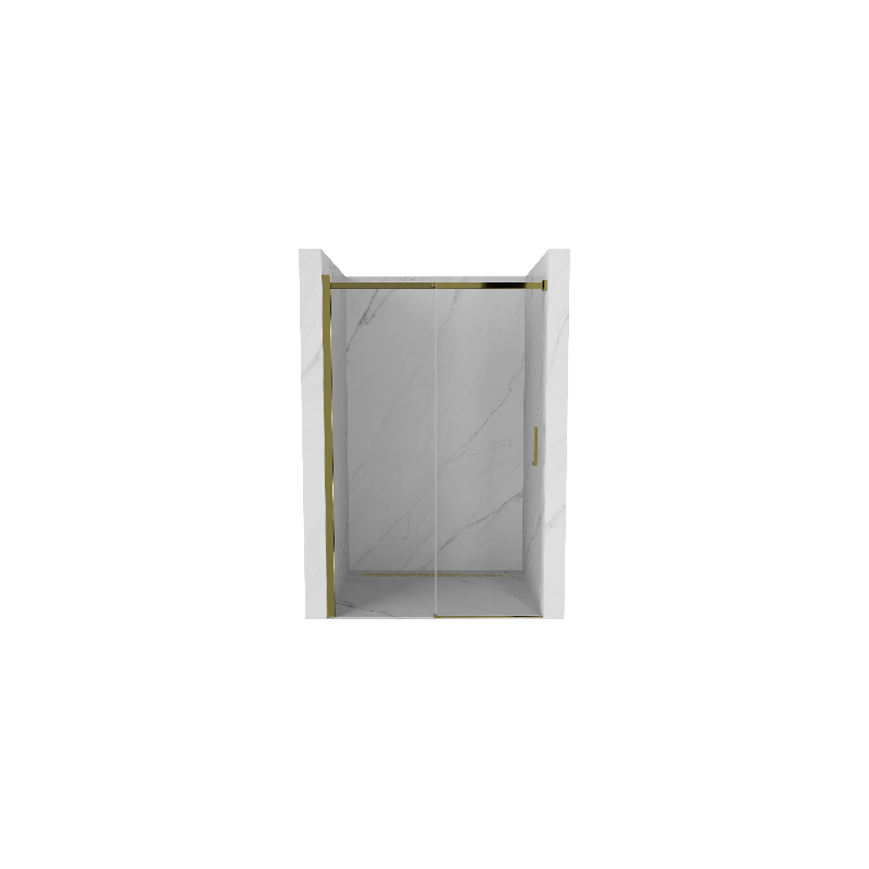 Mexen Omega posúvacie sprchové dvere 100 cm, transparentnéné, zlatá - 825-100-000-50-00