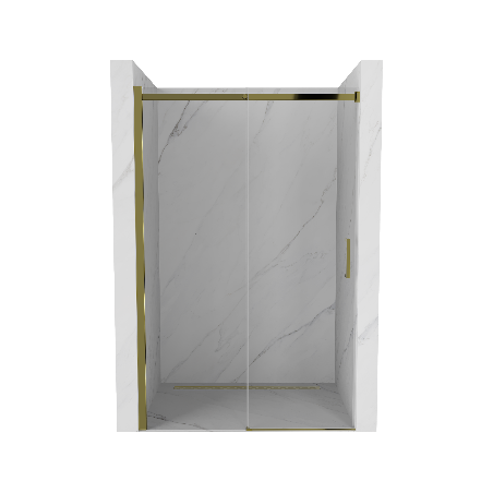 Mexen Omega posuvné sprchové dvere 100 cm, transparentné, zlaté - 825-100-000-50-00