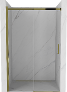 Mexen Omega posuvné sprchové dvere 100 cm, transparentné, zlaté - 825-100-000-50-00