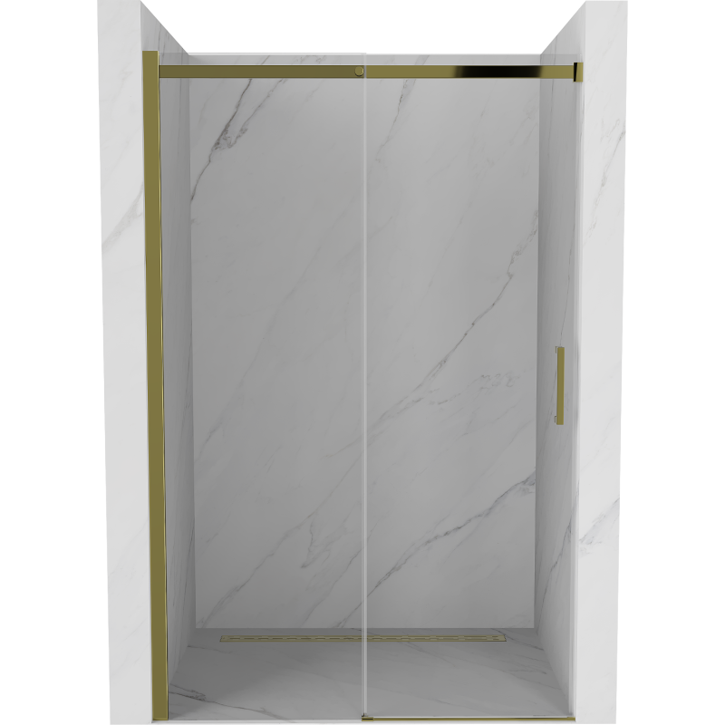 Mexen Omega sprchové dvere posuvné 110 cm, transparentné, zlaté - 825-110-000-50-00