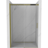 Mexen Omega sprchové dvere posuvné 110 cm, priehľadné, zlaté - 825-110-000-50-00