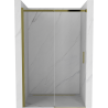 Mexen Omega posuvné sprchové dvere 120 cm, priehľadné, zlaté - 825-120-000-50-00