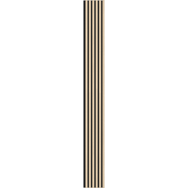 Mexen Lam-F akustické stenové lamely 275 x 30 cm, plsť 8 mm, technická dyha, Pieskový Dub - S105-275307-3015-001