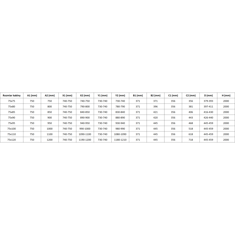 Mexen Rox Duo posuvná sprchová kabína 120 x 75 cm, priehľadná, zlatá - 8C2D-120-075-50-00