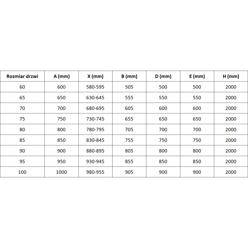 Mexen Mist-B sprchové dvere výklopné ľavé 70 cm, čierny rám, čierne - 8A2-070-000-70-70-L