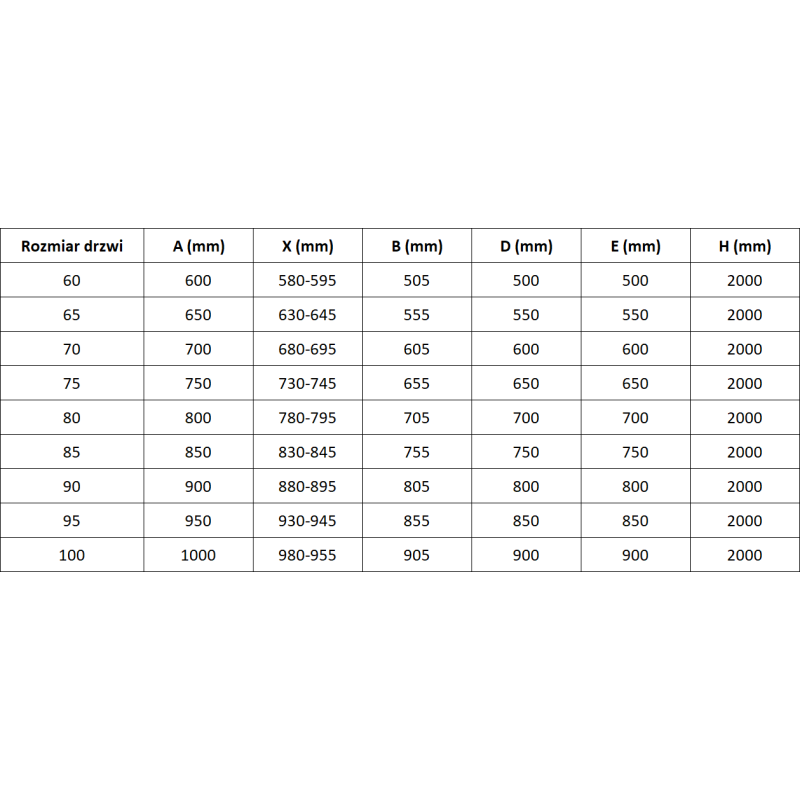 Mexen Mist-B sprchové dvere výkyvné ľavé 80 cm, čierny rám, čierne - 8A2-080-000-70-70-L