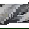 Mexen Pretoria sprchový kút s otváracími dverami 80 x 80 cm, transparentný, chróm + vanička Flat, čierna - 852-080-080-01-00-40?