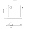 Mexen Pretoria sprchovací kút otvárací 100 x 100 cm, transparentný, chróm + vanička Flat, čierny - 852-100-100-01-00-4070