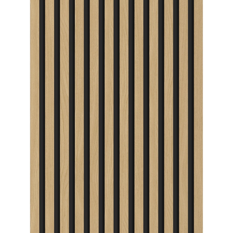 Mexen Lam-B stenové lamely 275 x 30 cm, HDF doska 4 mm, technická dyha, Zlatý Dub - S100-275307-3015-003