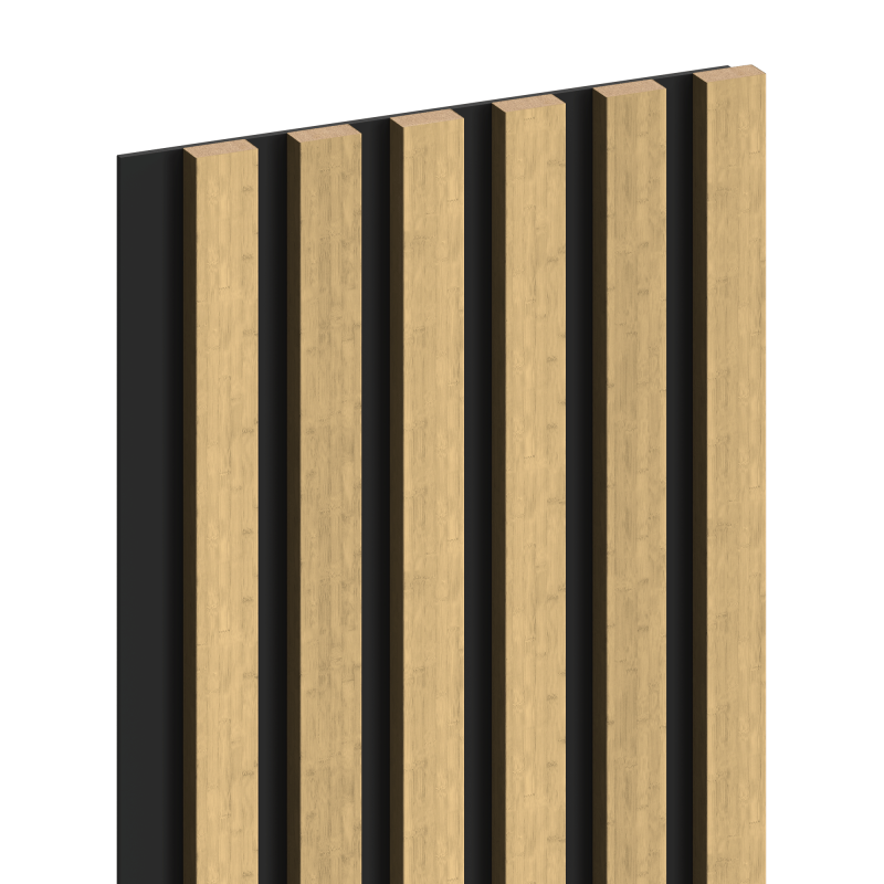 Mexen Lam-B nástenné lamely 275 x 30 cm, HDF doska 4 mm, technická dyha, Prírodný Bambus - S100-275307-3015-011