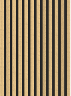 Mexen Lam-B nástenné lamely 275 x 30 cm, HDF doska 4 mm, technická dyha, Prírodný Bambus - S100-275307-3015-011