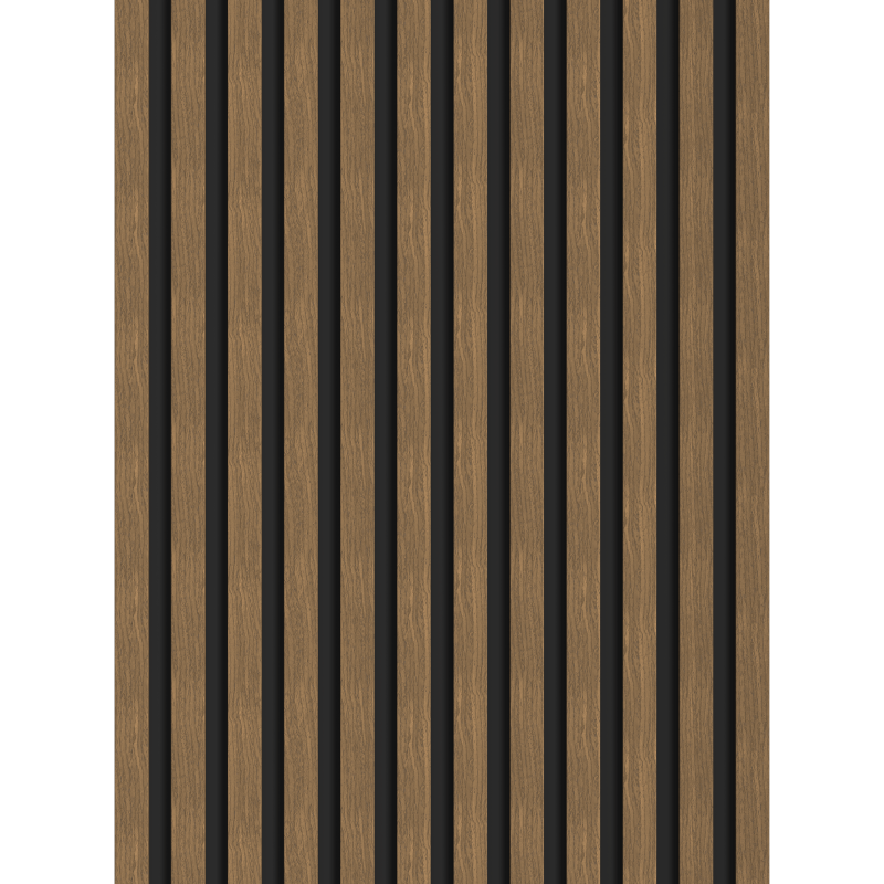 Mexen Lam-B stenové lamely 275 x 30 cm, HDF doska 4 mm, technická dyha, Prírodný Orech - S100-275307-3015-016