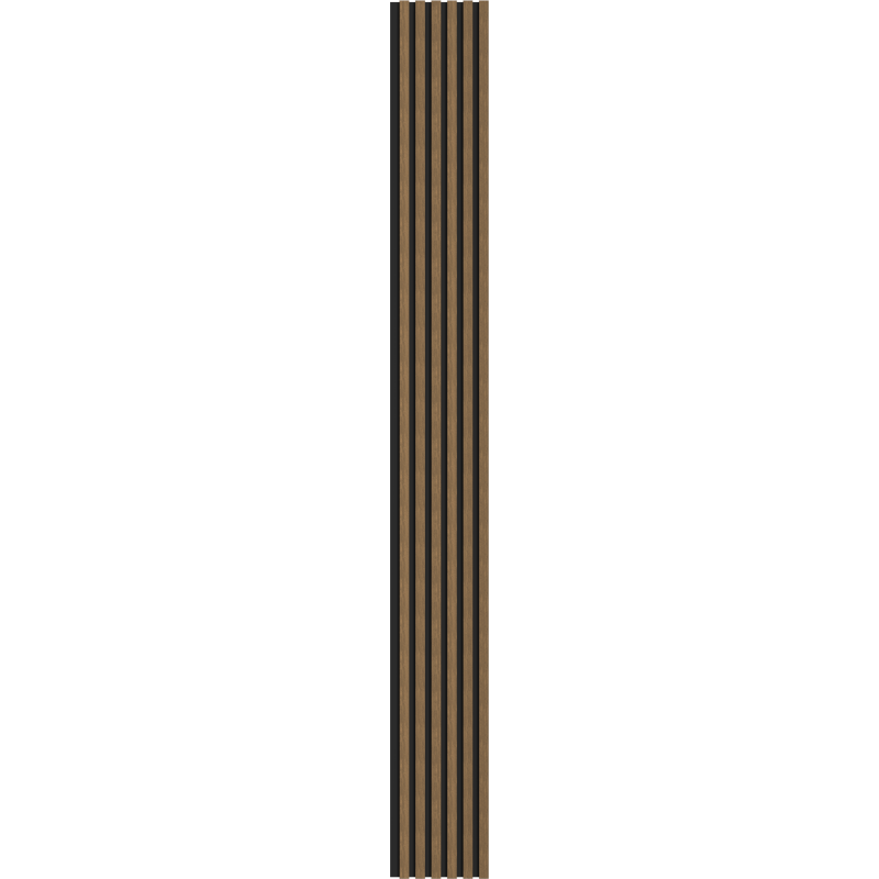 Mexen Lam-B stenové lamely 275 x 30 cm, HDF doska 4 mm, technická dyha, Prírodný Orech - S100-275307-3015-016