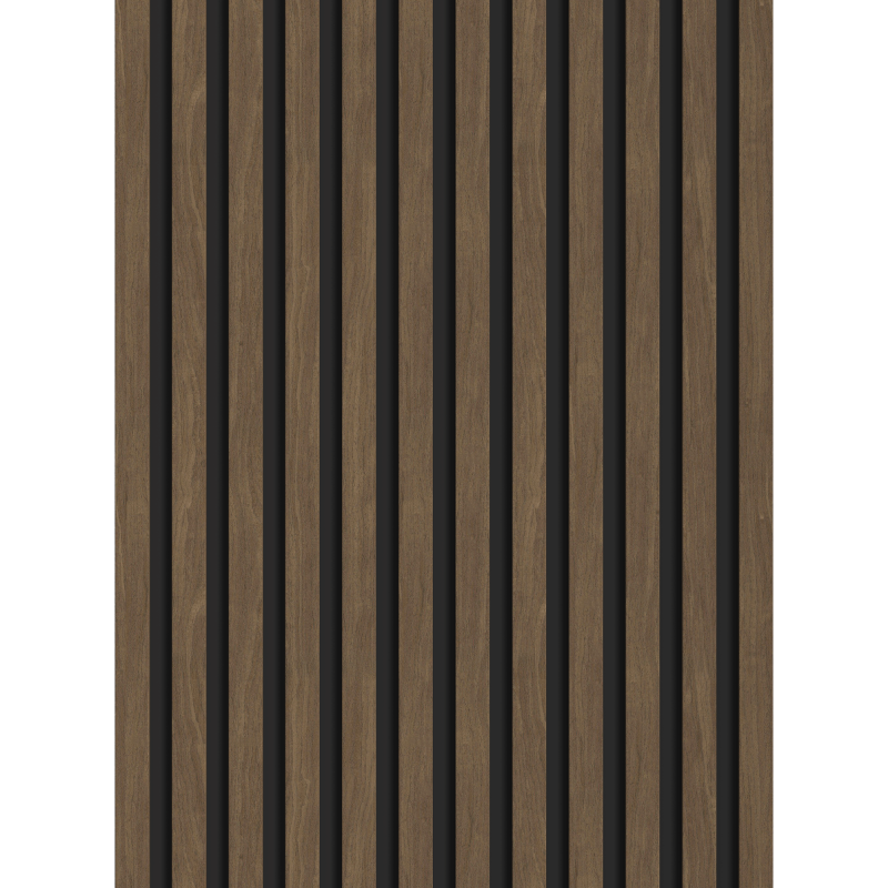 Mexen Lam-B nástenné lamely 275 x 30 cm, HDF doska 4 mm, technická dyha, Kakavový orech - S100-275307-3015-018