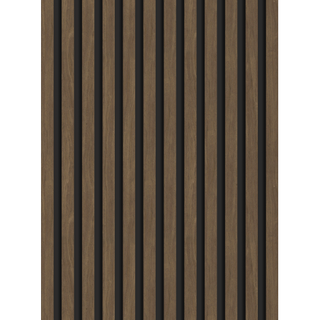 Mexen Lam-B nástenné lamely 275 x 30 cm, HDF doska 4 mm, technická dyha, Kakavový orech - S100-275307-3015-018