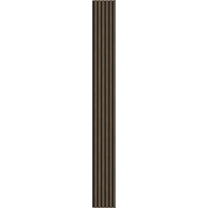 Mexen Lam-B nástenné lamely 275 x 30 cm, HDF doska 4 mm, technická dyha, Kakavový orech - S100-275307-3015-018