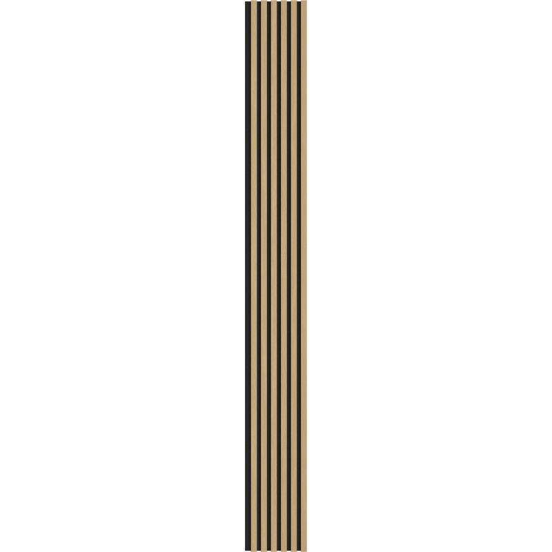 Mexen Lam-F Akustické stenové lamely 275 x 30 cm, plsť 8 mm, technická dyha, Zlatý Dub - S105-275307-3015-003