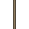 Mexen Lam-F Akustické stenové lamely 275 x 30 cm, plsť 8 mm, technická dyha, Zlatý Dub - S105-275307-3015-003