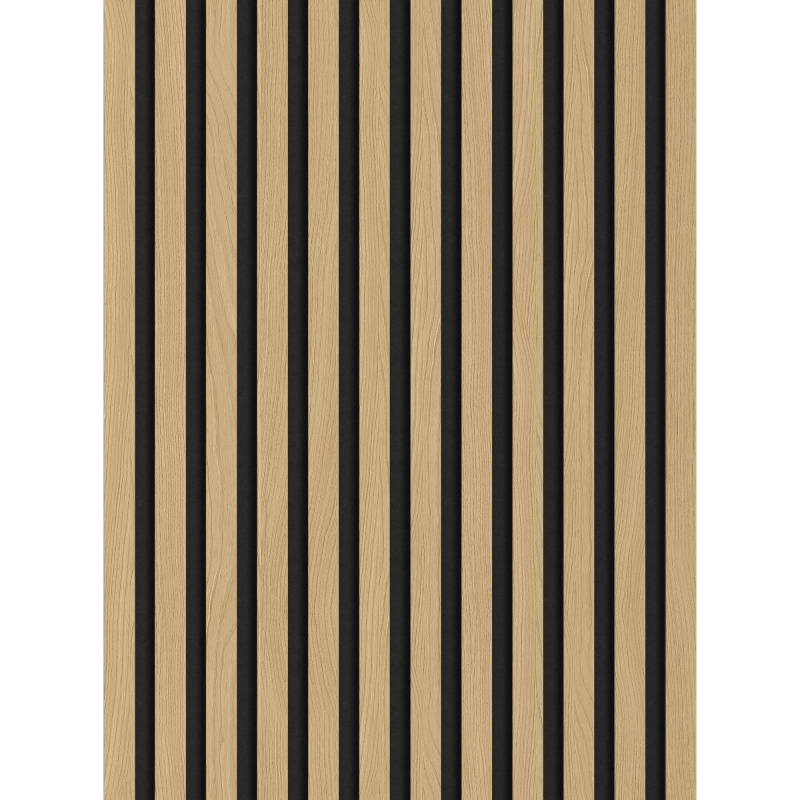 Mexen Lam-F stenové akustické lamely 275 x 30 cm, plsť 8 mm, technická dýha, Zlatý Dub - S105-275307-3015-003