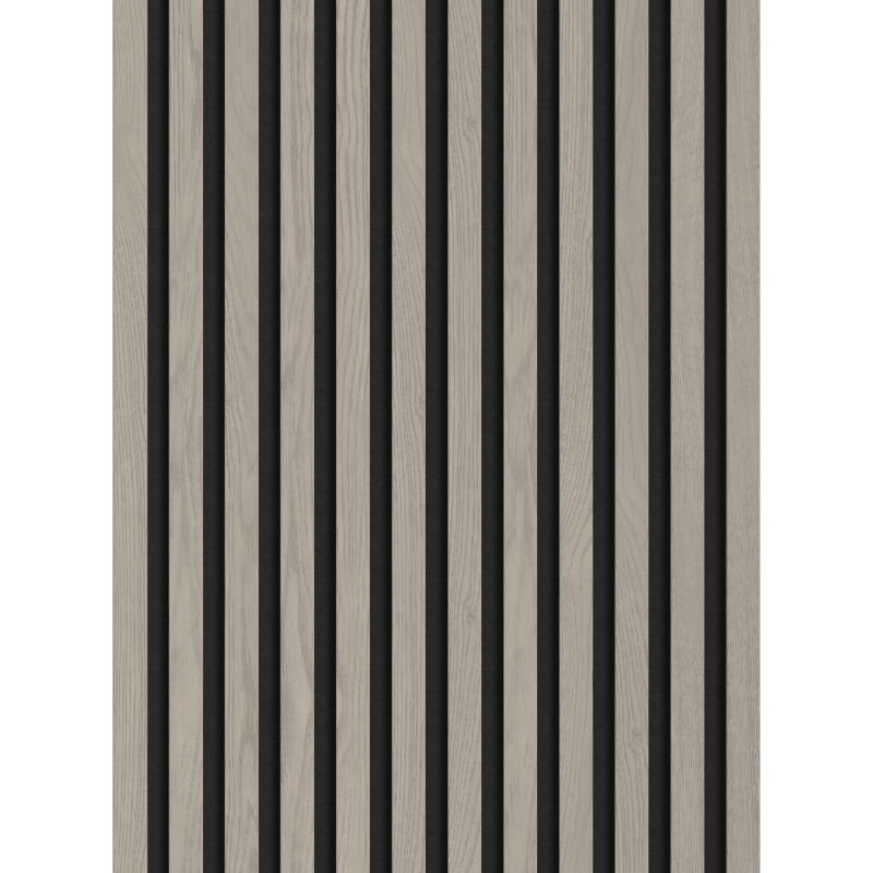 Mexen Lam-F stenové akustické lamely 275 x 30 cm, plsť 8 mm, technická dyha, Sivý Dub - S105-275307-3015-005