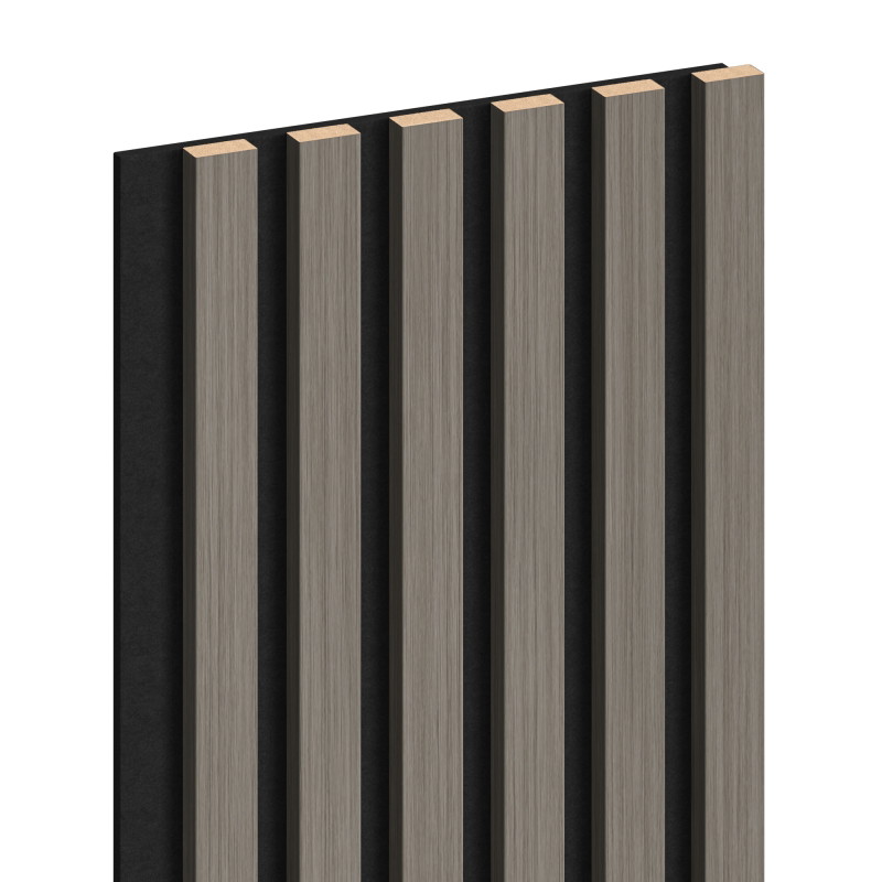 Mexen Lam-F lamely nástenné akustické 275 x 30 cm, plsť 8 mm, technická dyha, Oceľový Dub - S105-275307-3015-006