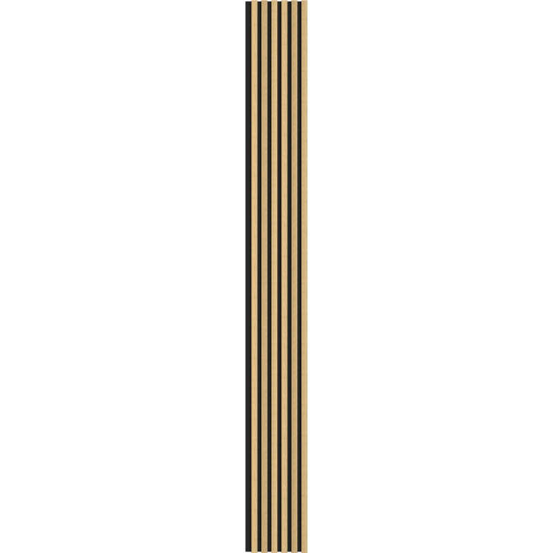 Mexen Lam-F akustické stenové lamely 275 x 30 cm, plsť 8 mm, technická dyha, Prírodný Bambus - S105-275307-3015-011