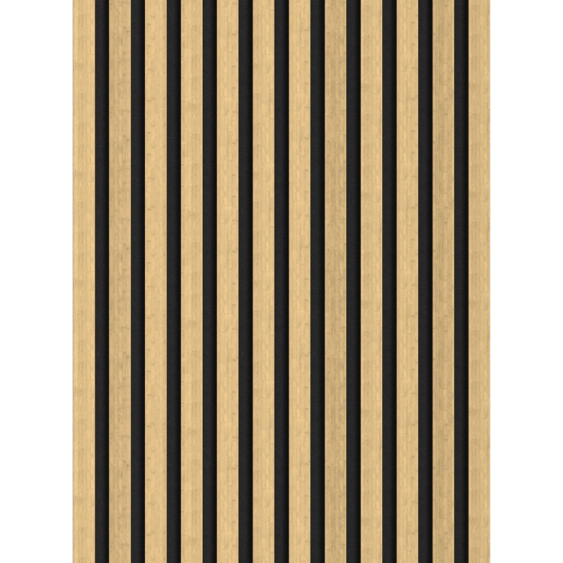 Mexen Lam-F akustické stenové lamely 275 x 30 cm, plsť 8 mm, technická dyha, Prírodný Bambus - S105-275307-3015-011