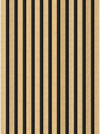 Mexen Lam-F akustické stenové lamely 275 x 30 cm, plsť 8 mm, technická dyha, Prírodný Bambus - S105-275307-3015-011