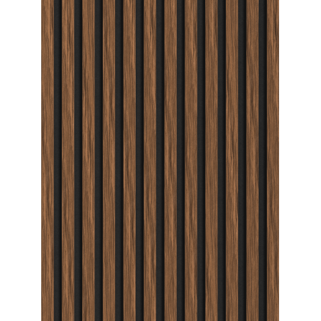 Mexen Lam-F stenové lamely akustické 275 x 30 cm, plsť 8 mm, technická dyha, Rubinová Mahagón - S105-275307-3015-013