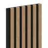 Mexen Lam-F stenové akustické lamely 275 x 30 cm, plsť 8 mm, technická dýha, Ľanový orech - S105-275307-3015-015