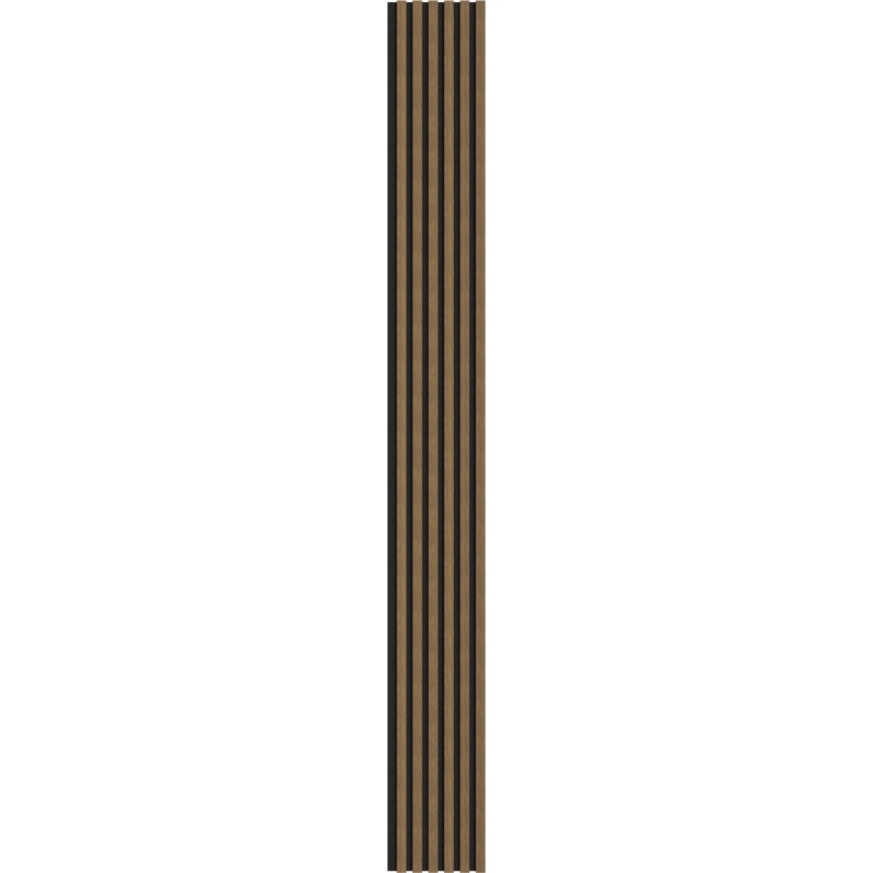 Mexen Lam-F akustické stenové lamely 275 x 30 cm, plsť 8 mm, technická dyha, Prírodný Orech - S105-275307-3015-016