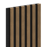Mexen Lam-F akustické stenové lamely 275 x 30 cm, plsť 8 mm, technická dyha, Prírodný Orech - S105-275307-3015-016