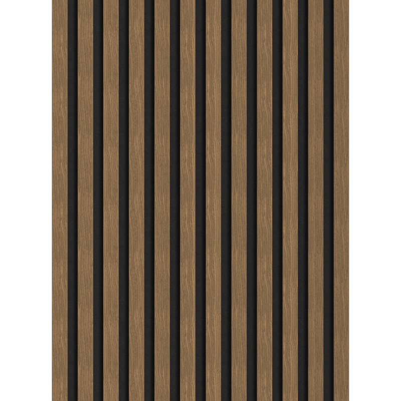 Mexen Lam-F akustické stenové lamely 275 x 30 cm, plsť 8 mm, technická dyha, Prírodný Orech - S105-275307-3015-016