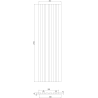 Mexen Lam-F akustické steny lamely 275 x 30 cm, plsť 8 mm, technická dyha, Kakao Orech - S105-275307-3015-018